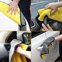 Stylish Yellow Microfiber Cleaning Towels Durable And Long Lasting Pack Of 1-thumb2