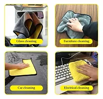 Stylish Yellow Microfiber Cleaning Towels Durable And Long Lasting Pack Of 1-thumb4