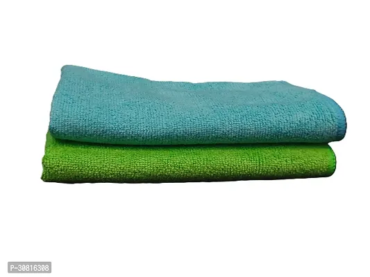 Super Soft Light-Weight Microfiber Hand Towels Clean Super Soft Microfiber Hand Towels (40 x 40 cm,) (Set of 2)