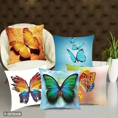 Stylish Multicoloured Jute Cotton Printed Cushion Covers