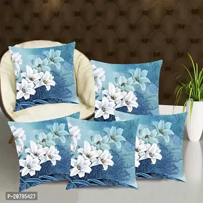 Stylish Multicoloured Jute Cotton Printed Cushion Covers-thumb0
