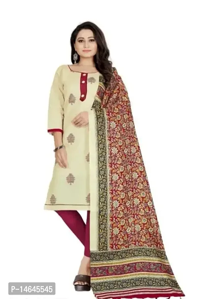 Skt Sanah Khadi Print Cotton Dress Material Collection: Textilecatalog