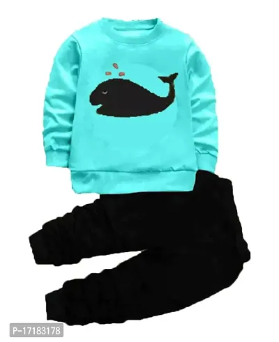Cute N Tight Kids Boys  Girls Full Sleeve and Round Neck Sweatshirt  Bottom Set Look Stylish and Attractive and Comfy and Festive For Any Casual Purpose