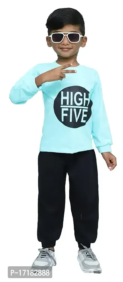 Cute N Tight Kids Boys  Girls Full Sleeve and Round Neck Top  Bottom Set Look Stylish and Attractive and Comfy For Any Casual and Festive Purpose-thumb0