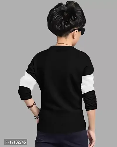 Cute N Tight Kids Boys Long Sleeve and Round Neck Top  Bottom Set Look Stylish and Attractive and Comfy For Any Casual and Festive Purpose-thumb2