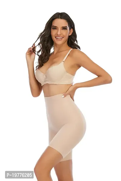 Women Cotton Lycra Tummy Control 4-in-1 Blended High Waist Tummy And Thigh Shapewear