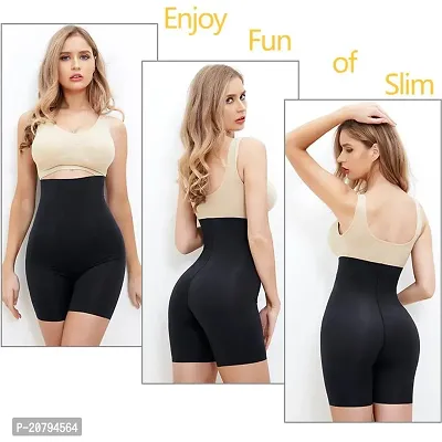 Classic Womens Cotton Lycra Tummy Control 4-in-1 Blended High Waist Tummy and Thigh Shapewear-thumb2