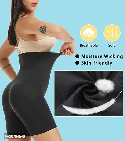 Classic Womens Cotton Lycra Tummy Control 4-in-1 Blended High Waist Tummy and Thigh Shapewear-thumb3