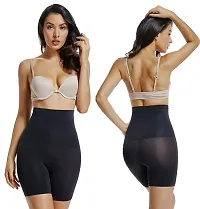 Classic Womens Cotton Lycra Tummy Control 4-in-1 Blended High Waist Tummy and Thigh Shapewear-thumb2