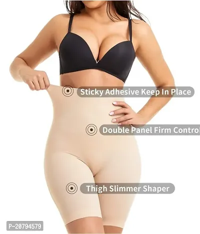 Classic Womens Cotton Lycra Tummy Control 4-in-1 Blended High Waist Tummy and Thigh Shapewear