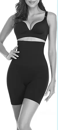 Women Cotton Lycra Tummy Control 4-in-1 Blended High Waist Tummy And Thigh Shapewear-thumb1