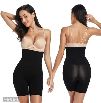 Classic Womens Cotton Lycra Tummy Control 4-in-1 Blended High Waist Tummy and Thigh Shapewear