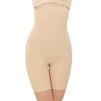 Women Cotton Lycra Tummy Control 4-in-1 Blended High Waist Tummy And Thigh Shapewear-thumb1