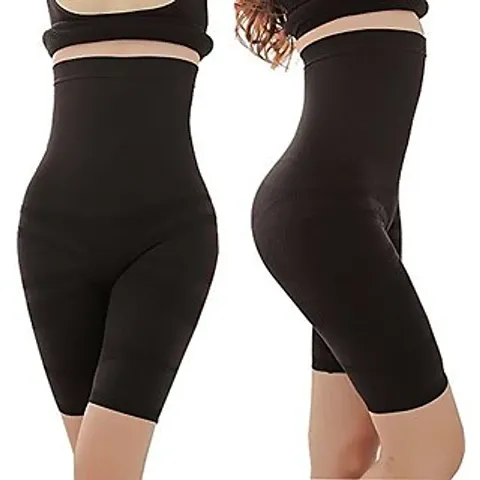 Womens Lycra Tummy Control 4-in-1 Blended High Waist Tummy and Thigh Shapewear