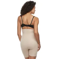 Women Cotton Lycra Tummy Control 4-in-1 Blended High Waist Tummy And Thigh Shapewear-thumb1