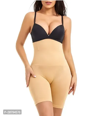 Classic Womens Cotton Lycra Tummy Control 4-in-1 Blended High Waist Tummy and Thigh Shapewear-thumb0