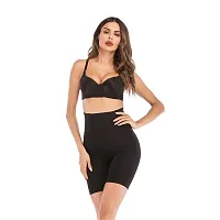 Classic Womens Cotton Lycra Tummy Control 4-in-1 Blended High Waist Tummy and Thigh Shapewear-thumb2