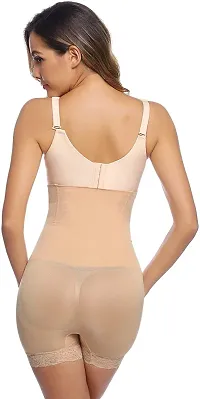 Women Cotton Lycra Tummy Control 4-in-1 Blended High Waist Tummy And Thigh Shapewear-thumb3