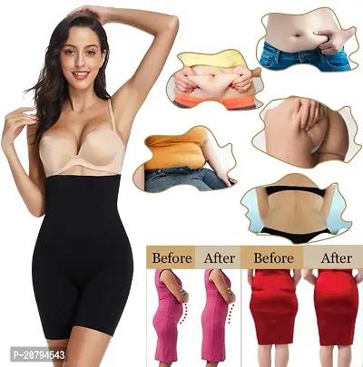 Classic Womens Cotton Lycra Tummy Control 4-in-1 Blended High Waist Tummy and Thigh Shapewear-thumb3