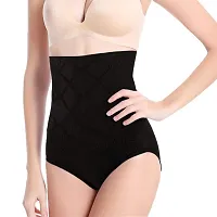 Women Cotton Lycra Tummy Control 4-in-1 Blended High Waist Tummy And Thigh Shapewear-thumb1