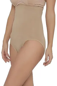 Classic Womens Cotton Lycra Tummy Control 4-in-1 Blended High Waist Tummy and Thigh Shapewear-thumb1