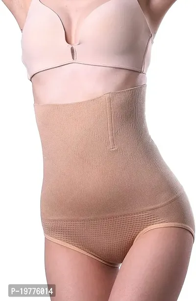 Women Cotton Lycra Tummy Control 4-in-1 Blended High Waist Tummy And Thigh Shapewear