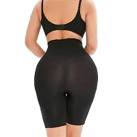 Classic Womens Cotton Lycra Tummy Control 4-in-1 Blended High Waist Tummy and Thigh Shapewear-thumb2