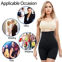 Classic Womens Cotton Lycra Tummy Control 4-in-1 Blended High Waist Tummy and Thigh Shapewear-thumb1