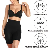 Women Cotton Lycra Tummy Control 4-in-1 Blended High Waist Tummy And Thigh Shapewear-thumb1