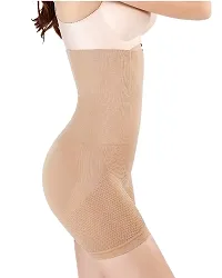 Classic Womens Cotton Lycra Tummy Control 4-in-1 Blended High Waist Tummy and Thigh Shapewear-thumb1