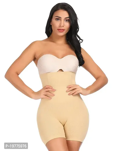 Buy Women Cotton Lycra Tummy Control 4-in-1 Blended High Waist Tummy And Thigh  Shapewear Online In India At Discounted Prices