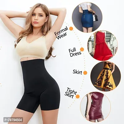 Classic Womens Cotton Lycra Tummy Control 4-in-1 Blended High Waist Tummy and Thigh Shapewear