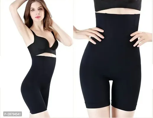 Classic Womens Cotton Lycra Tummy Control 4-in-1 Blended High Waist Tummy and Thigh Shapewear