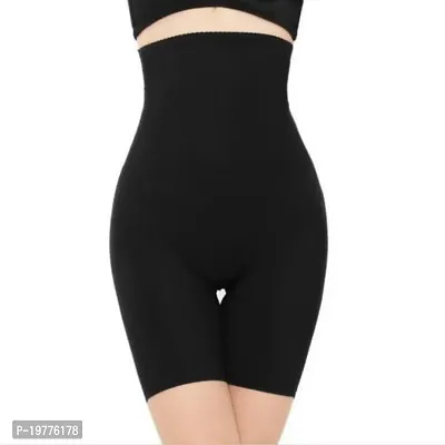 Women Cotton Lycra Tummy Control 4-in-1 Blended High Waist Tummy And Thigh Shapewear-thumb0