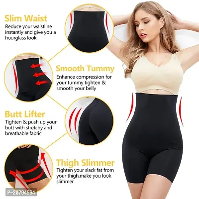 Classic Womens Cotton Lycra Tummy Control 4-in-1 Blended High Waist Tummy and Thigh Shapewear-thumb3