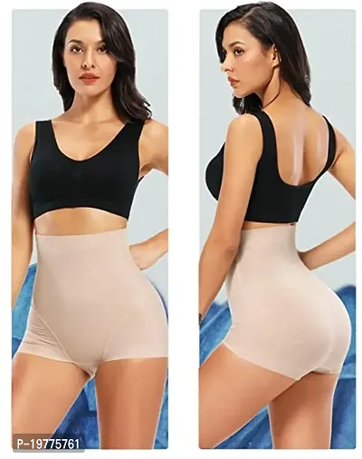 Women Cotton Lycra Tummy Control 4-in-1 Blended High Waist Tummy And Thigh Shapewear