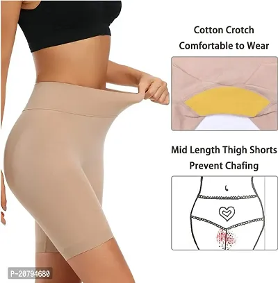 Classic Womens Cotton Lycra Tummy Control 4-in-1 Blended High Waist Tummy and Thigh Shapewear-thumb0