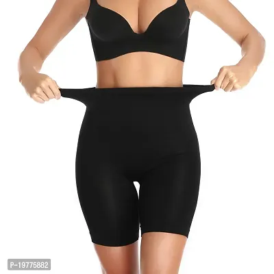 Women Cotton Lycra Tummy Control 4-in-1 Blended High Waist Tummy And Thigh Shapewear-thumb0