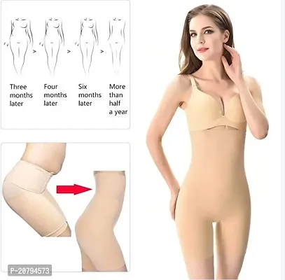 Classic Womens Cotton Lycra Tummy Control 4-in-1 Blended High Waist Tummy and Thigh Shapewear-thumb2