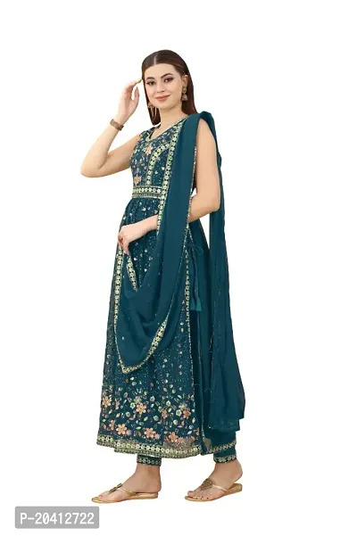 Stylish Women Casual Kurta, Bottom and Dupatta Set