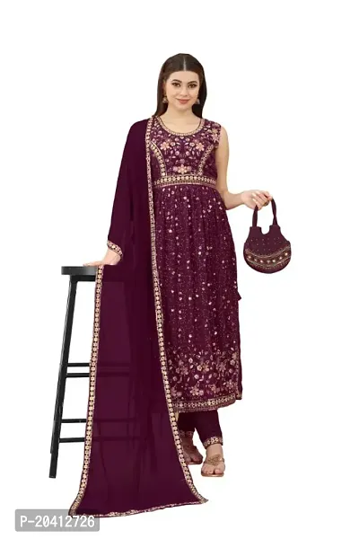 Stylish Women Casual Kurta, Bottom and Dupatta Set