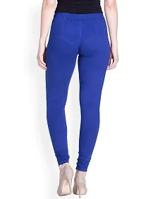 kanniya Fabulous blue cotton lycra Solid churidar Leggings for women-thumb3
