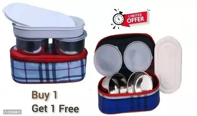 New Stainless Steel Lunch Boxes Pack Of 2