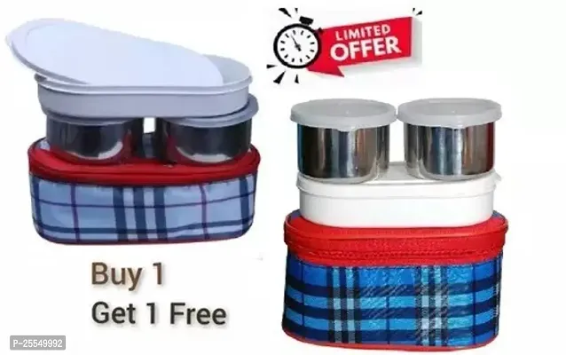 New Stainless Steel Lunch Boxes Pack Of 2