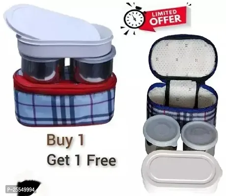 New Stainless Steel Lunch Boxes Pack Of 2