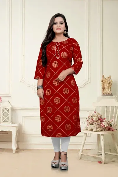 Beautiful Rayon Stitched Kurta for Women