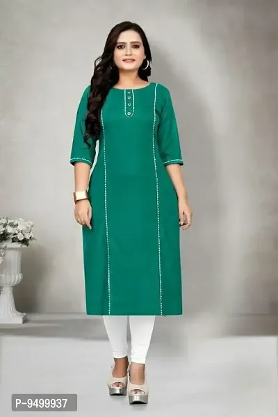 Classic Rayon Solid Kurtas for Women