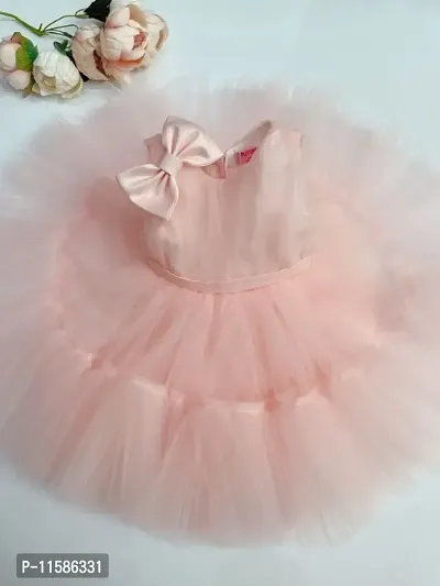 Peach Net Dress