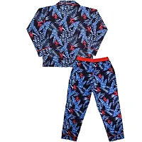 SHOPMOZO Unisex Multicolored  Pure Cotton Long Sleeve Night Suit for Boys and Girls Pajama Top Combo Set (SM-001064UNISEXSWPT)-thumb1