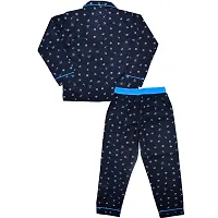 Unisex Cotton Long Sleeve kids Nightwear/Nightdress/Sleepsuit/Sleepwear/Night Suit for Boys and Girls Pajama Top Combo Set-thumb3